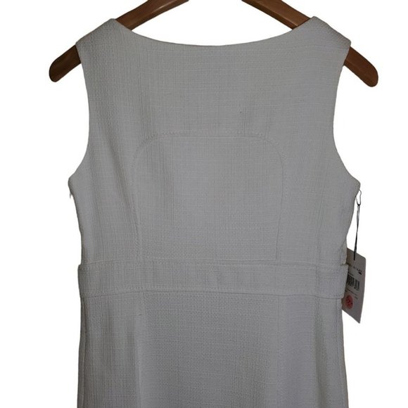 $590 NEW Maison Weill Retro Ivory Dress Knee Length EU36 Spring Semi Formal Prom - Picture 4 of 6